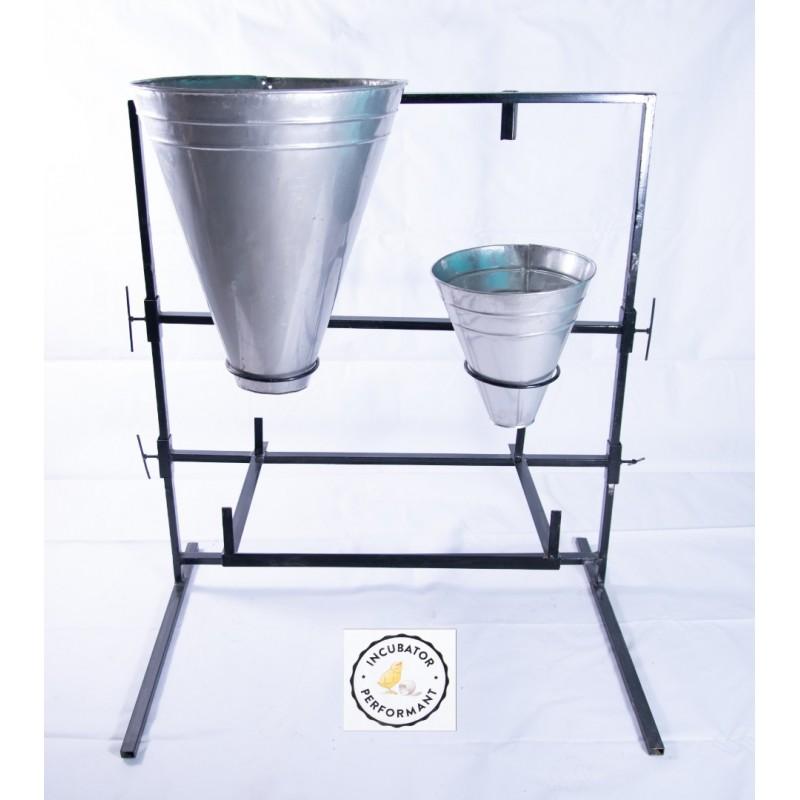 Conuri Inox Sacrificare Pui - imaginea 1